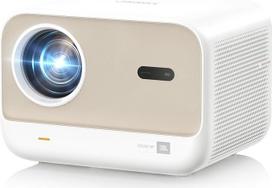 JBL projektoriaus garsas, 1080P vietinis projektorius, "Yaber L2s" sklandus automatinio fokusavimo vaizdo projektorius, LED projektorius su "WiFi 6" ir "Bluetooth 5.1" namų kino projektorius mobiliajam telefonui / nešiojamajam kompiuteriui, suderinamas su