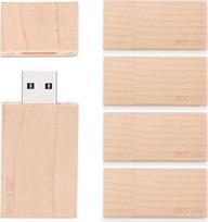 JBOS 16GB USB atmintinė iš Ahornholz 5er Set USB 2.0 Stabililes Speichern von Daten, Freunde oder Geschäftspartner