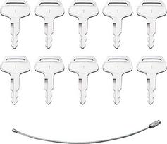 JCB S450 150979A1 Zündschlüssel, 10 Stück Pflanzschlüssel passend für Case Linkbelt JCB Sumitomo Bagger Dumper