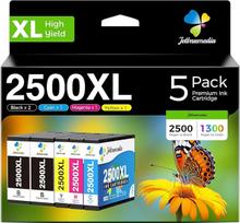 Jettruemedia 2500XL spausdintuvo kasetės Canon PGI-2500XL rašalo kasetės, suderinamos su Canon Maxify iB4000 iB4050 iB4150MB5000MB5050MB5100MB5150MB5155MB5300MB5350MB5400 5450MB5455-5 pakuotės