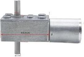 JGY-370S Schneckengetriebemotor, 12 V Gleichstrom, doppelte umgekehrte Welle, selbstsichernd, 6, Ausgang, 24 (Pack B, 10 RPM-12 V)
