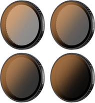 JJC 4 pakuotės ND/PL filtras, suderinamas su DJI Osmo Action 5 Pro 4 3 kamera, ND8/PL ND16/PL ND32/PL ND64/PL daugiasluoksniai neutralaus tankio ND žiedinio poliarizatoriaus CPL filtrai Action 5 Pro 4 3 priedai