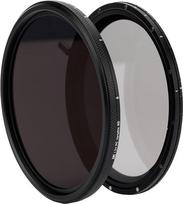 JJC 67 mm tikros spalvos kintamas ND2.5-ND1000 ND filtras, 10 angų, ND2.5-32 neutralaus tankio filtras, reguliuojamas valdiklis su ND32 fiksuotu filtru, skirtas Canon RF 24-105 mm EF-S 18-135 mm objektyvams, be X-Cross