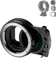 JJC EF - EOS R adapteris su C-PL + kintamu ND filtru, pakeičia "Canon" įleidžiamojo filtro adapterį, skirtą "Canon" EF/EF-S objektyvui ir RF fotoaparatui EOS R10 R7 R6 R5 R RP