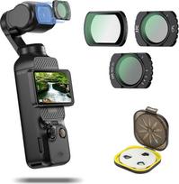 JJC magnetinių filtrų rinkinys DJI OSMO Pocket 3, CPL, NDV2-32, juoda migla 1/4 filtrų rinkinys, suderinamas su Pocket3, itin plonas rėmelis, HD optinis ir daugiasluoksnė danga, 3 vnt.