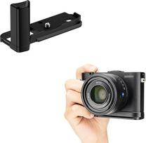 JJC Metalinė L formos rankena, suderinama su "Sony RX1R III DSC-RX1RM3" fotoaparato greito atleidimo "Arca" tipo 1/4"-20 skylės rankena su "Peak Design Capture Camera Clip V3