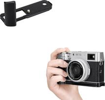 JJC Metalinė L formos rankinė rankena, suderinama su "Fujifilm X100VI" fotoaparatu, 1/4-20 skylė, "Acra" tipo greito atlaisvinimo rankena, pagerina valdymo pojūtį (juoda)