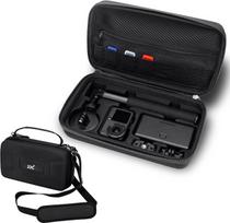 JJC Osmo Action 6 Tasche mit Schultergurt,Eva Koffer für DJI Osmo Action 6/5 Pro/4/3 mit 3 Micro SD Karte Etui,wasserdichte Kameratasche Action6 Erweiterte Essential Standard Combo Bag Umhängetasche