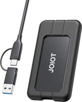 JOIOT Išorinis SSD diskas 512GB Nešiojamasis SSD diskas USB C 3.2 Gen 2x2 2000MB/s skaitymo 1700MB/s rašymo kietasis diskas Išorinis SSD diskas 512GB su apsauginiu dėklu Nešiojamasis SSD diskas 500GB "Mac" kompiuteriui, išmaniajam telefonui, nešiojamajam