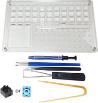Jungiklių tepimo stotis 8PCS su atidarymo spaustuku, skirtu mechaninei klaviatūrai Mechaninė klaviatūra Tepimo rašiklio rinkinys, skirtas tepimui "Enha Optical Opener Kit Metal