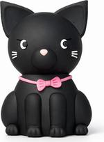 Juoda katė USB atmintinė 64GB - originali kačių gimtadienio idėja paauglėms mergaitėms - dekoracija - juokingi įtaisai - priedai - rožiniai daiktai