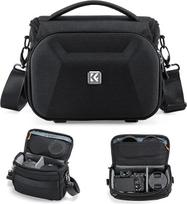 K&F CONCEPT Fotoaparato krepšys SLR DSLR/SLR, fotografijos ir kasdienis fotoaparato krepšys, maža foto kuprinė, fotoaparato krepšys per petį su trikojo laikikliu, vidutinis (M)