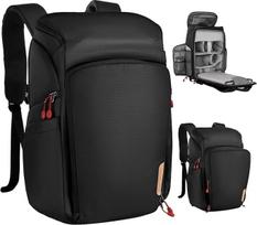 K&F CONCEPT Fotoaparato kuprinė, kuprinė fotografams, fotoaparato kuprinė su 15,6 colio nešiojamojo kompiuterio skyriumi, suderinama su "Canon/Nikon/Sony/DJI Mavic" dronu (Alpha Backpack 25L)
