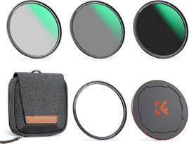 K&F CONCEPT magnetinių filtrų rinkinys 67 mm magnetinis greito keitimo sistemos greito keitimo sistemos poliarizacinis filtras (CPL), ND8, ND64 su magnetiniu adapterio žiedu ir objektyvo dangteliu, filtro krepšys (Nano-Xcel)