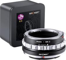 K&F CONCEPT objektyvo montavimo adapteris PK/DA-NIK Z Rankinis fokusavimas Suderinamas su "Pentax" K montavimo įtaisu (PK/DA) DSLR objektyvu ir Nikon Z montavimo įtaiso fotoaparato korpusu