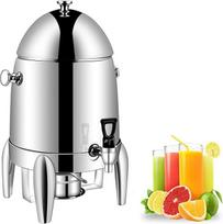 Kaffee-Chafer-Urne, 3 Gallonen Edelstahl Heißgetränkespender mit Deckel, Zapfhahn und Brennstoffhalter für Hotels, Buffets und Catering-Events