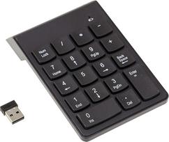 KALEA-INFORMATIQUE 18 klavišų mini klaviatūra su 2,4 GHz belaidžiu ryšiu, suderinama su "PC" ir "Mac" kompiuteriais