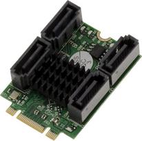 KALEA-INFORMATIQUE M.2 kortelė (M2 NGFF) Tipas PCIe M arba B+M raktas 4 SATA 6G RAID 0 1 10 HYPERDUO prievadų su "Marvel 88SE9230" mikroschemų rinkiniu