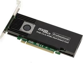 KALEA-INFORMATIQUE M2 PCIe 3.0 x16 valdiklio kortelė 4 SSD M.2 NVMe M raktas. Aukšto ir žemo profilio.ASM2824 mikroschemų rinkinys