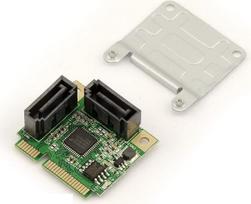 KALEA-INFORMATIQUE Mini PCI Express valdiklio kortelė 2 prievadai SATA 3.0 su ASM1061R mikroschemų rinkiniu ir Raid palaikymu
