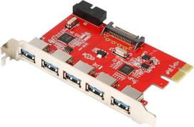 KALEA-INFORMATIQUE PCI Express PCIe-USB 3.0 valdiklio kortelė su 5 išoriniais 5G prievadais ir 2 vidiniais prievadais su USB3 prievadu 19 taškų