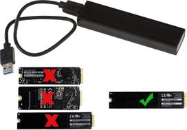 KALEA-INFORMATIQUE suderinamas išorinis korpusas "Mac Air 2012" SSD su USB3 (USB 3.0 SUPERSPEED), skirtas "Mac" SSD su 8+18 kontaktų (A1466 A1465 MD223 MD224 MD231 MD232)