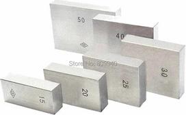 Kalibrierprodukte, 1 Stück 0,5 mm, 10, 20, 25, 30, 40, 50, Quadratischer Messblock Aus Stahl(30 mm)