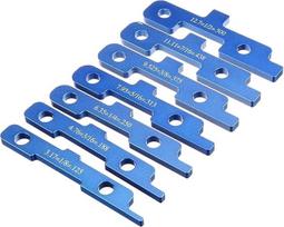 Kalibrierprodukte, 7-teiliges Präzisions-Router-Tisch-Setup-Stangen Holzbearbeitungs-Aluminium-Setup-Block-Höhenmessgerät-Set Tischkreissägen-Zubehör Gehrungslehre-Werkzeug(7pc No Box)
