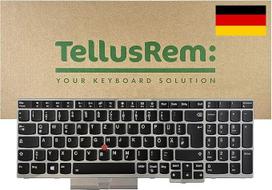 Keičiama klaviatūra su vokišku apšvietimu, skirta Lenovo Edge L580 E580 P52 P72 T590 T580s