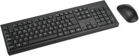 Kensington K75560ES KM270 EQ belaidės klaviatūros ir tylios ambidekstriosios pelės derinys kompiuteriui ir nešiojamajam kompiuteriui 2,4 GHz ir BT 5.0 Atsparus purslams dizainas QWERTY ISO išdėstymas juodas