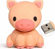 Kiaulės USB atmintinė 32GB - didelė - originali gimtadienio idėja paauglėms mergaitėms arba berniukams - juokingi įtaisai vyrams moterims - kiaulės daiktai
