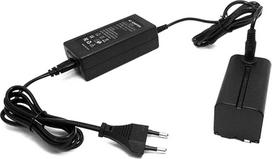 Kintamosios srovės maitinimo šaltinio adapteris NP-F750 Dirbtinė baterija pakeičia NP F970 F550 F570, skirtą "Sony" fotoaparatams, vaizdo kameroms ir apšvietimo lempoms