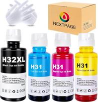 Kitas puslapis 32XL 31 rašalas suderinamas su HP 32XL 31, skirtas HP Smart Tank 502 510 513 514 517 532 532 533 534 536 539 617 670 675 720 725 750 750 755 790 790 790 790 799 5 (4 pakuotės, juoda, žydra, purpurinė, geltona)