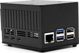 KKSB "Raspberry Pi 5" kepurės dėklas - vieta standartinėms kepurėms ir NVMe kepurėms - suderinamas su "Raspberry Pi 5" radiatoriais ir plokščiais radiatoriais