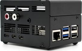 KKSB dėklas Raspberry Pi 5 - suderinamas su IQaudio DAC+ ir IQaudio DAC Pro garso plokštėmis, skirtomis Raspberry Pi