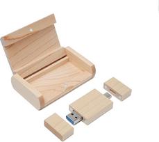Klevo medžio dėžutė USB C Flash Drive 16GB OTG Pen Drive USB 3.0 atminties kortelė "Android" išmaniajam telefonui
