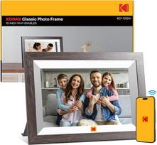 KODAK 10,1 colio "WiFi" skaitmeninis nuotraukų rėmelis, 1280 x 800 HD IPS jutiklinis ekranas, WLAN elektroninis nuotraukų rėmelis, 32GB atmintis, automatinis pasukimas, galimybė akimirksniu dalytis nuotraukomis iš bet kurios vietos