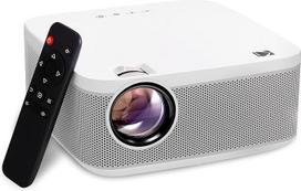 KODAK FLIK X10 Full HD multimedijos projektorius | Nešiojama kompaktiška mini namų kino sistema su nuotolinio valdymo pulteliu, 1080p vaizdo projekcija ir HDMI kabeliu