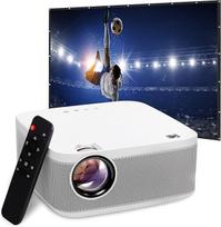 Kodak FLIK X10 Full HD multimedijos projektoriaus rinkinys | Kompaktiška nešiojama 1080p mini namų kino sistema su 100 colių projekciniu ekranu, nuotolinio valdymo pultu, trikoju, HDMI kabeliu, kabliuku ir nešiojimo krepšiu