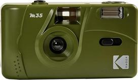 Kodak M35 daugkartinio naudojimo 35 mm juostinis fotoaparatas, alyvuogių žalumo