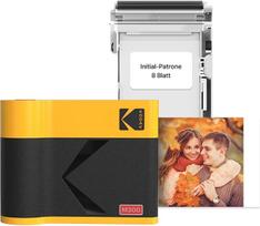 KODAK Mini 3 ERA 4PASS mobilusis nuotraukų spausdintuvas (7,6 x 7,6 cm) + 8 lapai, geltonos spalvos