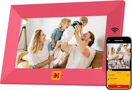 KODAK skaitmeninis nuotraukų rėmelis, 7 colių, "WiFi" skaitmeninis nuotraukų rėmelis, 32GB atmintis, HD IPS jutiklinis ekranas, automatinis pasukimas, išmanusis debesų elektroninis nuotraukų rėmelis, galimybė akimirksniu dalytis nuotraukomis ir vaizdo įr