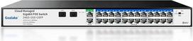 Komutatorius Poe+ Gigabit 24 prievadai, Gigabit Ethernet-Switch in der Cloud, 24 Poe-Ports bei 360 W, 2 Gigabit Uplink, 802.3af/at, App einfach zu verwalten, Cloud-Erkennung, Vlan, Cloud-Neustart, 250 m
