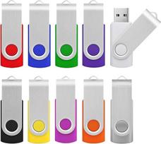 KOOTION USB atmintinė 32GB 3.0, 10 vnt., skirta asmeniniam kompiuteriui, televizoriui, iPad, automobiliniam grotuvui, "Xbox One" (32GB 3.0, įvairiaspalvė)