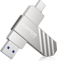 KOOTION USB atmintinė 64GB USB C atmintinė USB 3.2 Memory Stick OTG iki 450MB/s "2-in-1" C tipo blykstės diskas Išorinė metalinė atmintinė, skirta USB-C "iPhone" / "Android" išmaniajam telefonui / stalui / kompiuteriui / nešiojamajam kompiuteriui / asme
