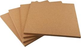 Kork-Nachrichtenbrett, 30,5 x 30,5 cm, hitzebeständige Arbeitsfläche für Buntglasprojekte und Lötelektronik, 4 Stück