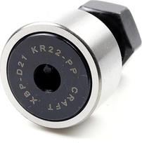 KR22-PP Kreivasis ritinėlis 10 x 22 x 36,2 mm, ritinėlis be ašinės kreipiančiosios, su vidiniu žiedu, ISO 7063, skirtas radialinėms apkrovoms