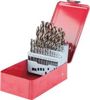 KS Tools 330.3613 HSS-G Co 5 Twist grąžtų rinkinys, metaliniame dėkle, 25 vnt., 1-13 mm