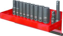 KS Tools 515.1140 1/2 colio 12 taškų smūginių galvučių rinkinys, ilgas, 13 dalių