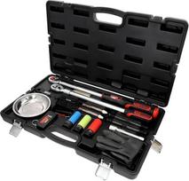 KS Tools 516.2450 "Master Wheel Change Service" rinkinys su 1/2 colio "Infinitool" reketiniu veržliarakčiu, 20-200 Nm, 18 dalių